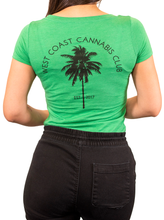 Load image into Gallery viewer, WCCC Palm Tree Flowy Cropped Tee
