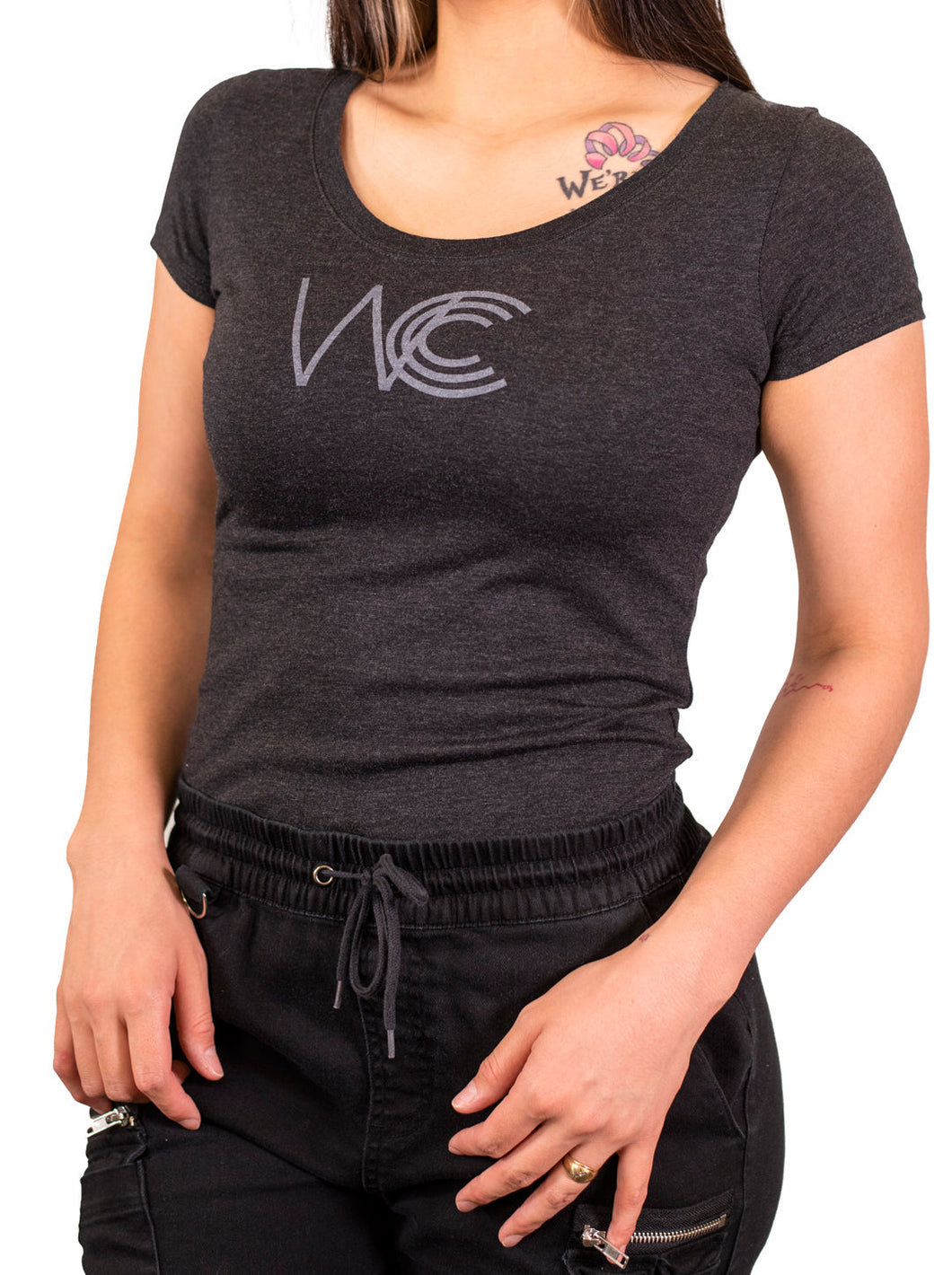 WCCC Palm Tree Flowy Cropped Tee
