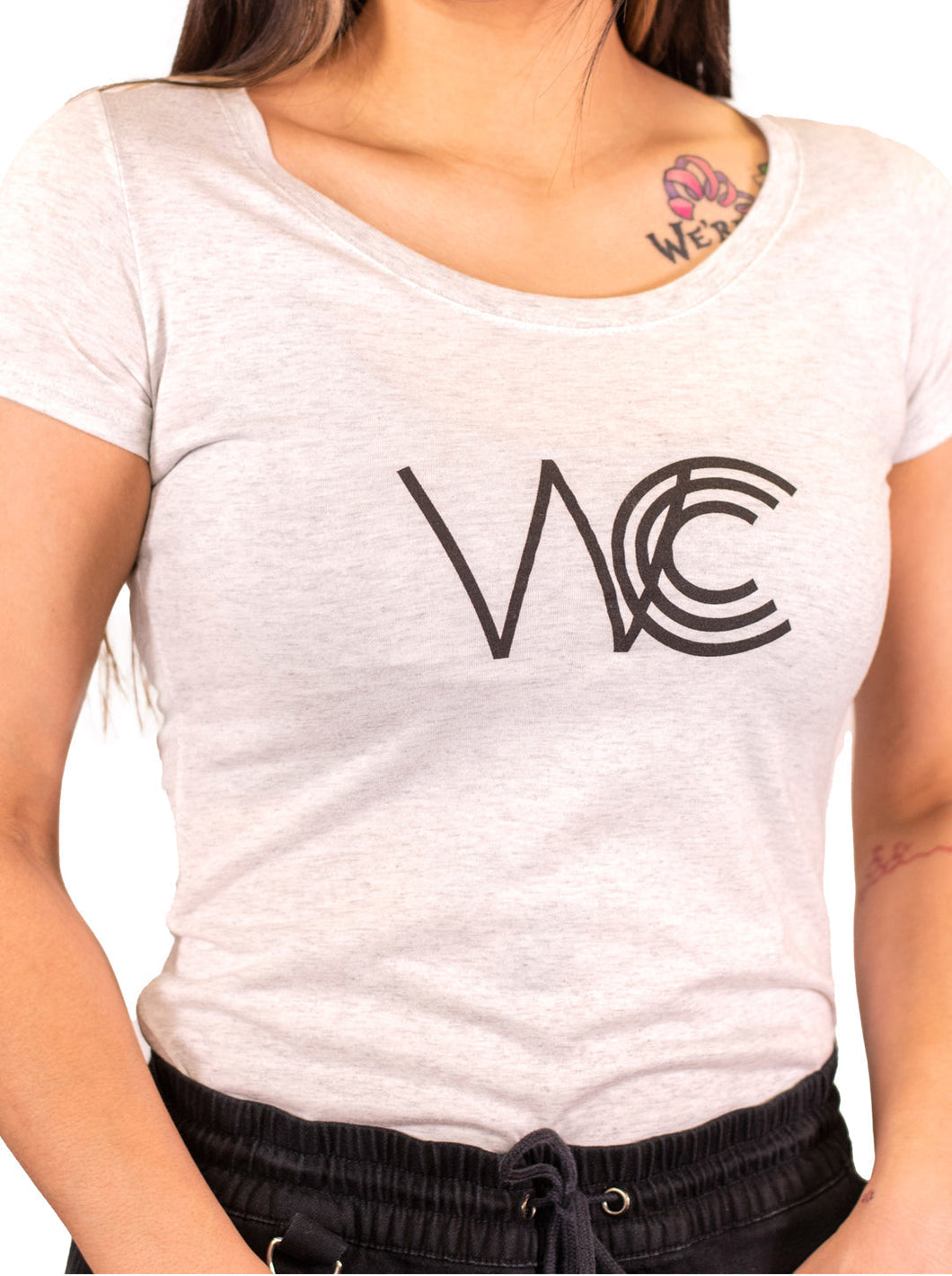 WCCC Palm Tree Flowy Cropped Tee
